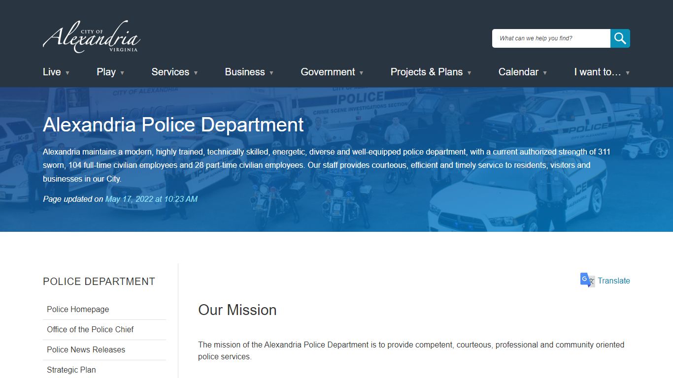 Alexandria Police Department | City of Alexandria, VA