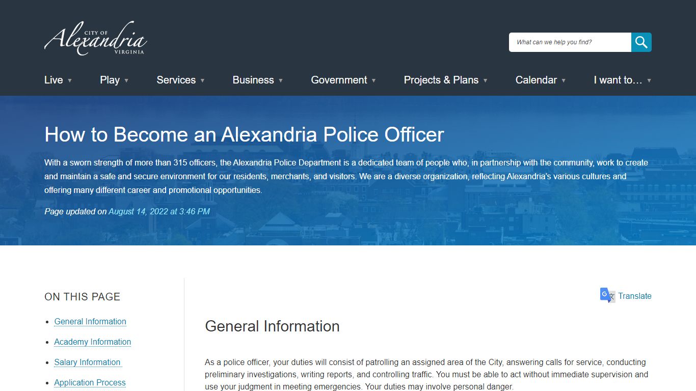 How to Become an Alexandria Police Officer